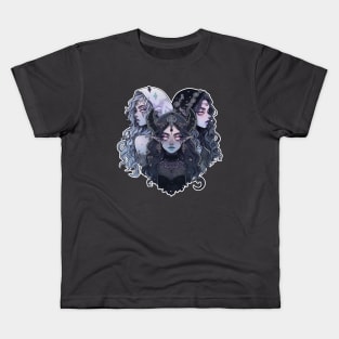 Pastel Goth Moon Coven Kids T-Shirt